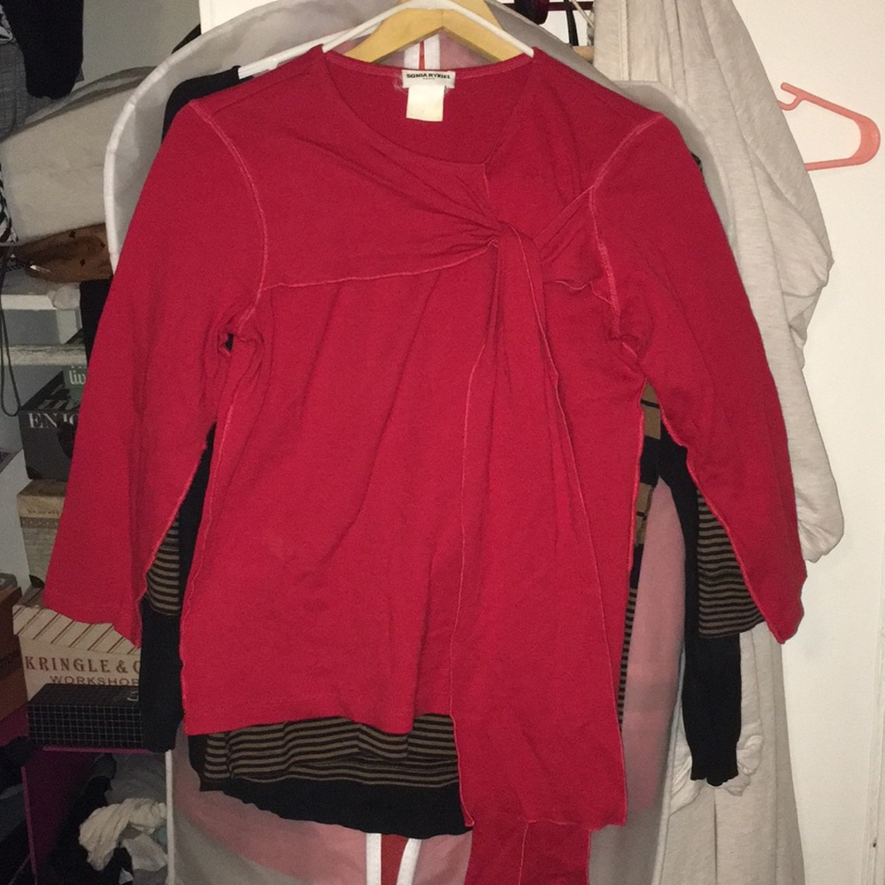Sonia Rykiel size L red sweater